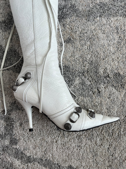 Balenciaga cagole leather boots