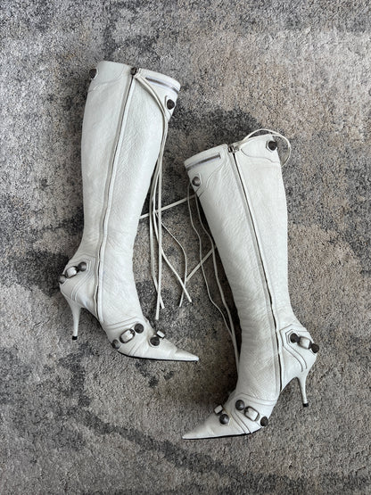 Balenciaga cagole leather boots