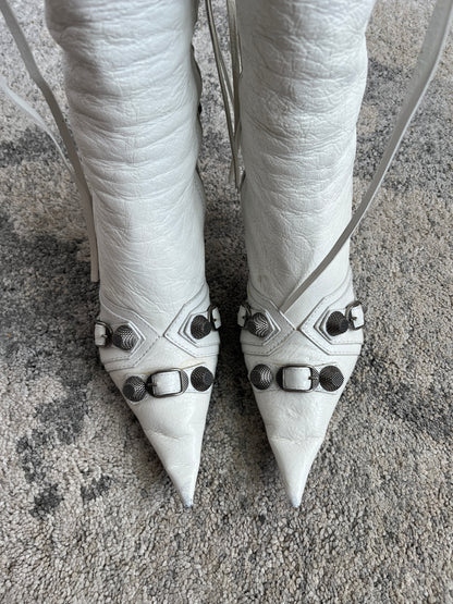 Balenciaga cagole leather boots