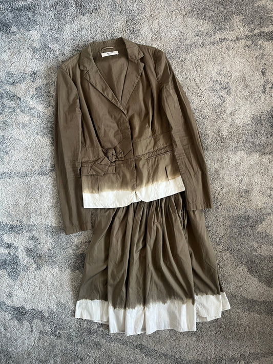 Prada 2000's cotton faded set