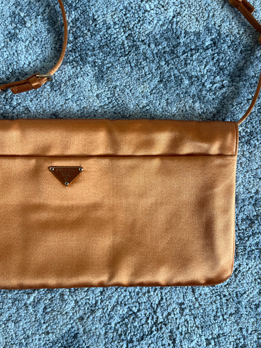 Prada 2000 nylon satin shoulder bag