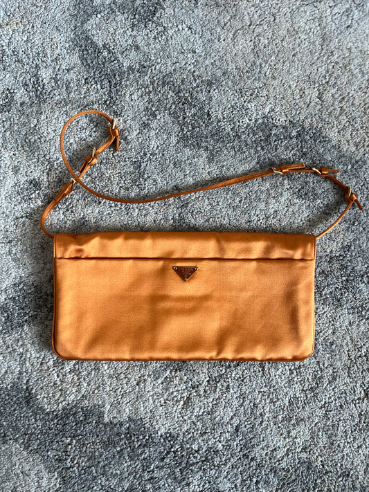 Prada 2000 nylon satin shoulder bag