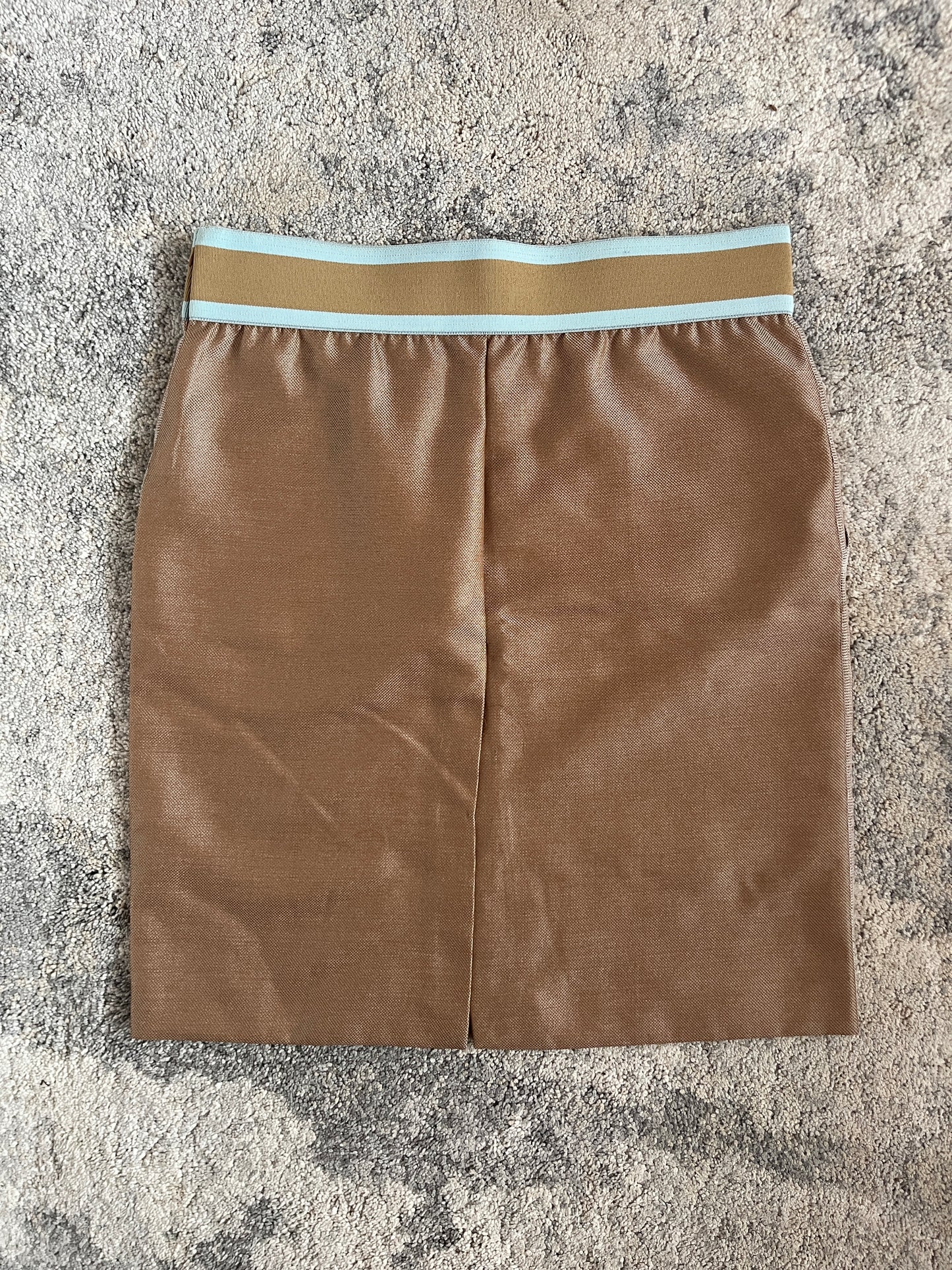Miu Miu SS2000 nylon elastic waist skirt