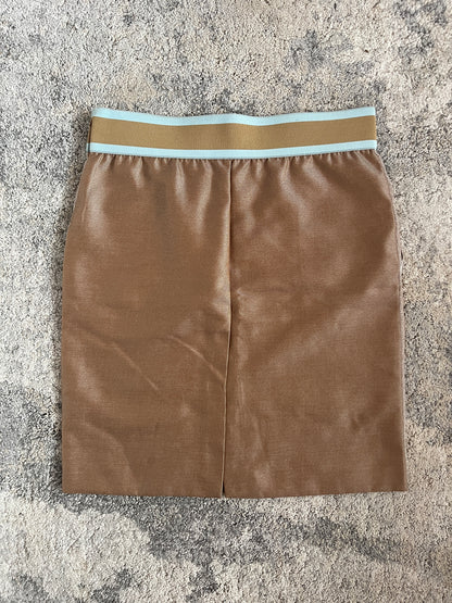 Miu Miu SS2000 nylon elastic waist skirt