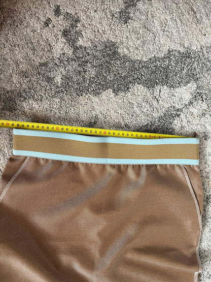 Miu Miu SS2000 nylon elastic waist skirt