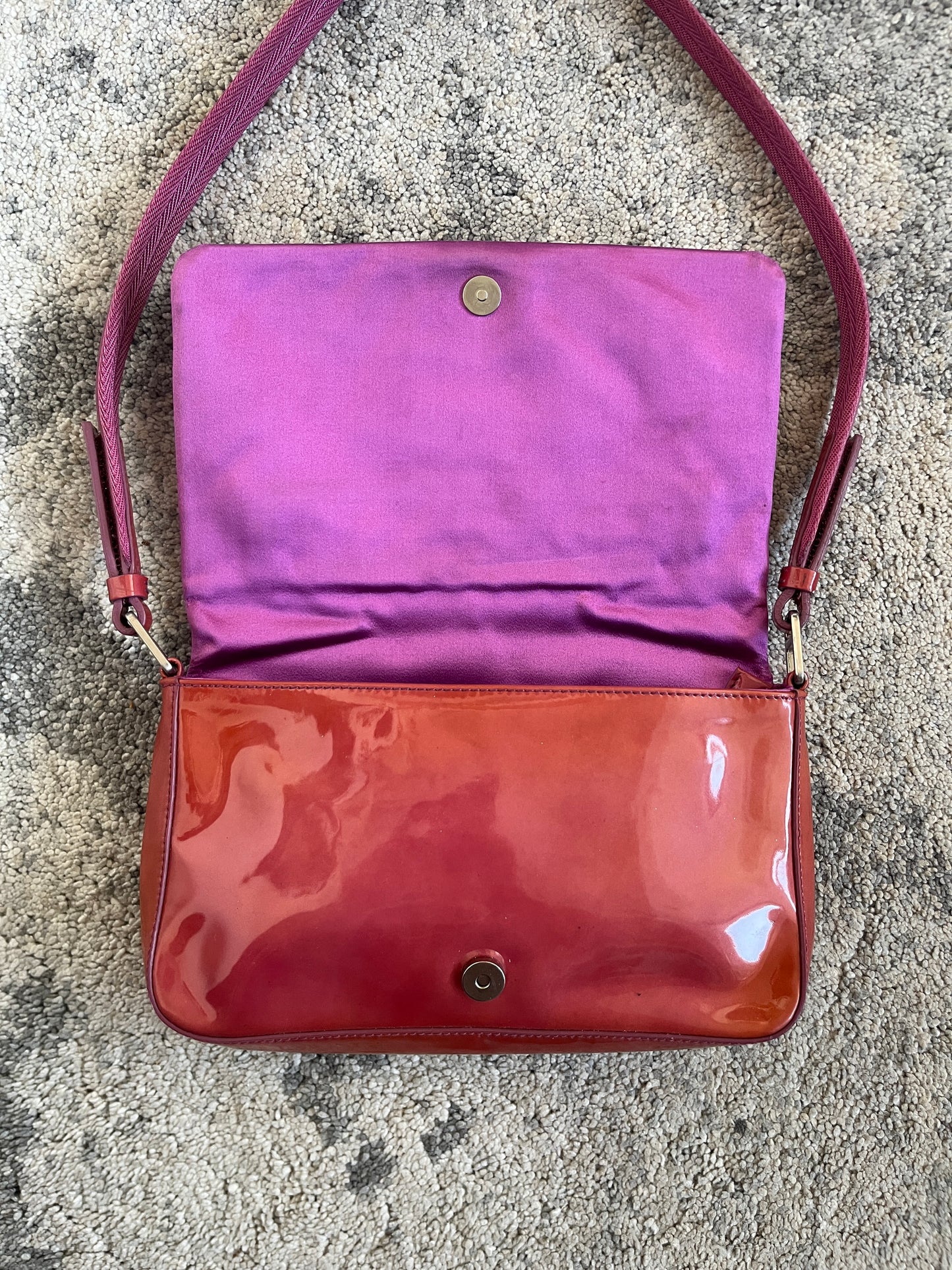 Prada FW1999 patent leather handbag