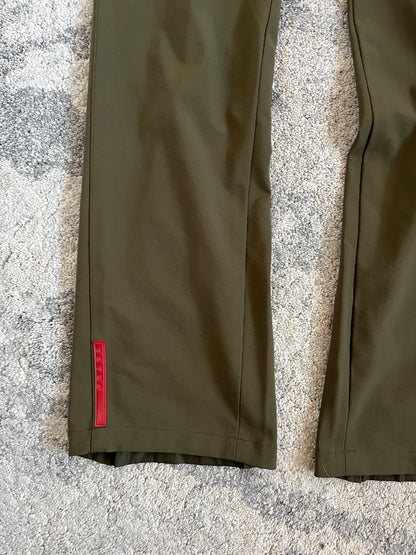 Prada SS1999 linea rossa zip nylon pant