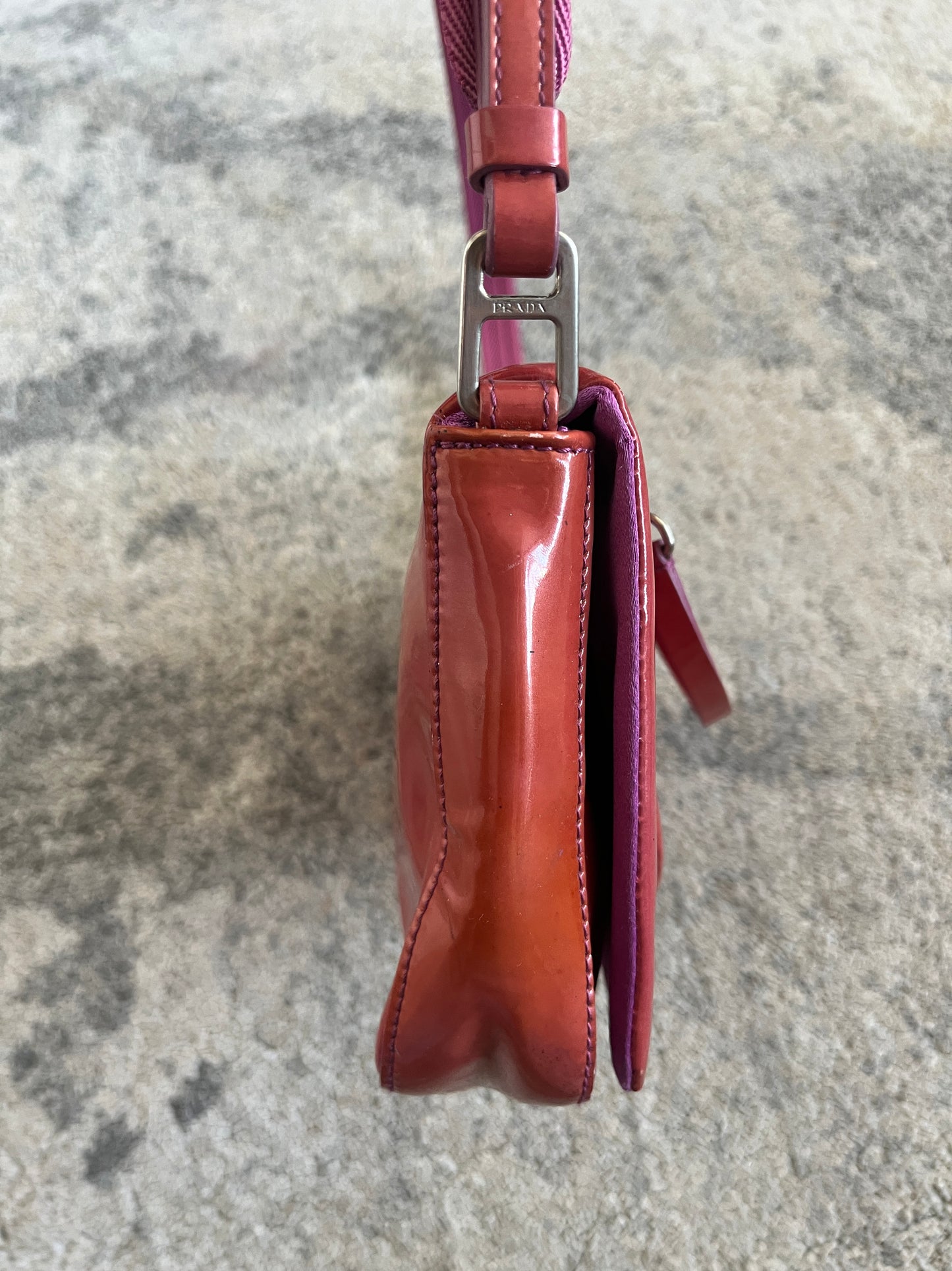 Prada FW1999 patent leather handbag