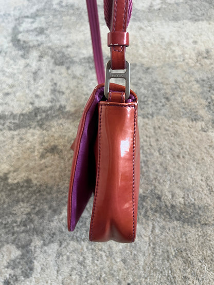 Prada FW1999 patent leather handbag