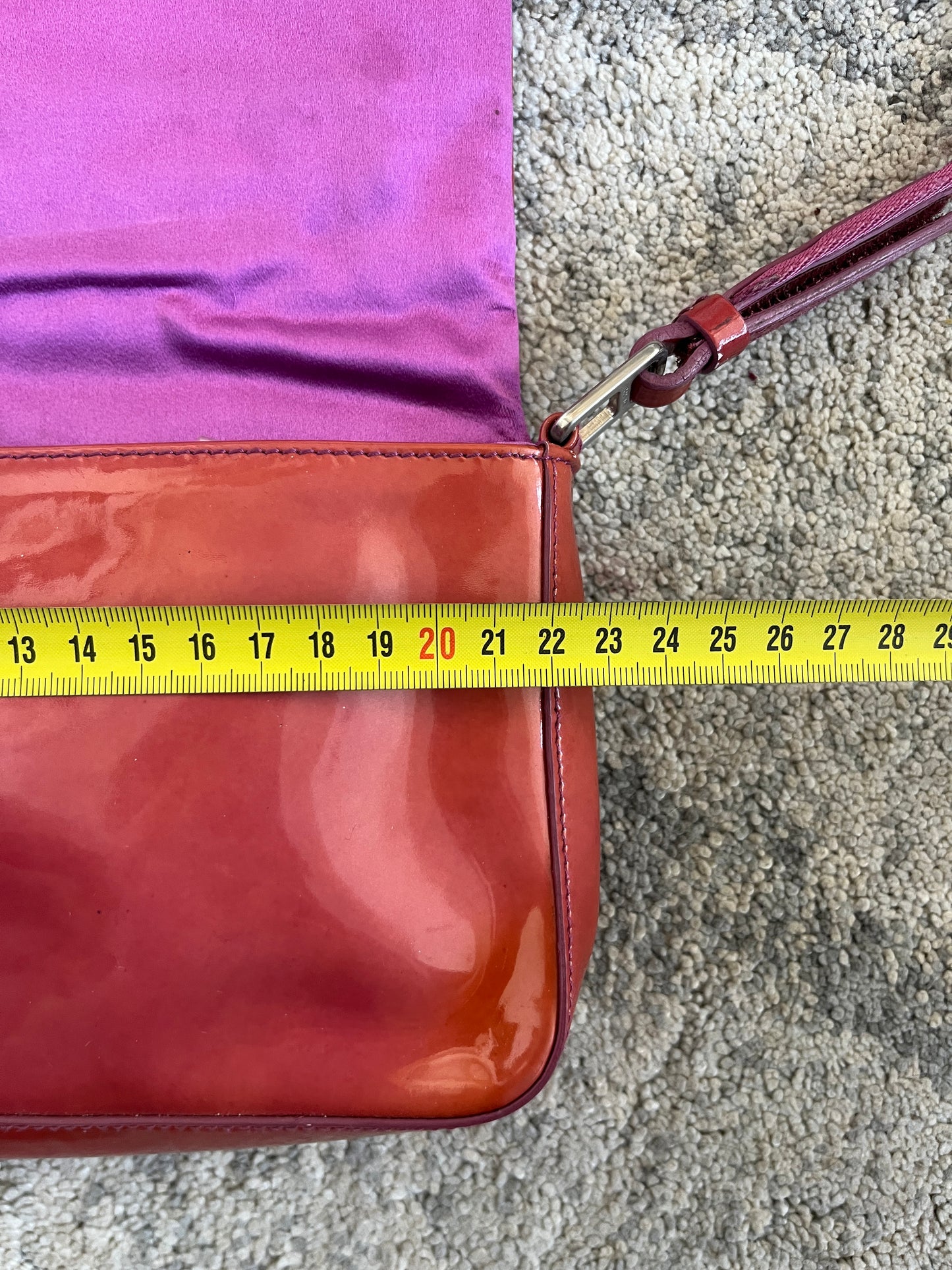 Prada FW1999 patent leather handbag