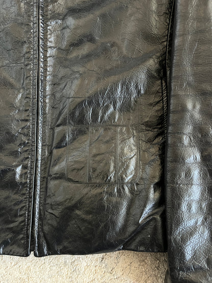 Miu Miu 1999 patent leather jacket