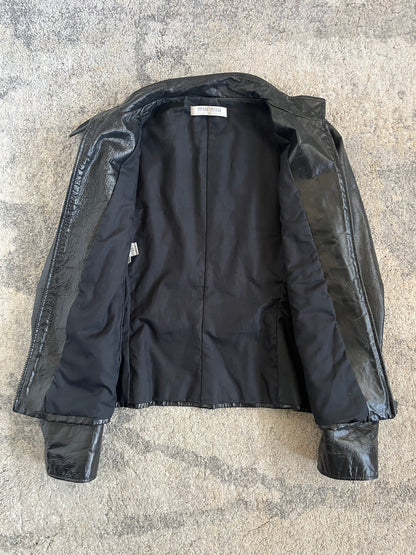 Miu Miu 1999 patent leather jacket