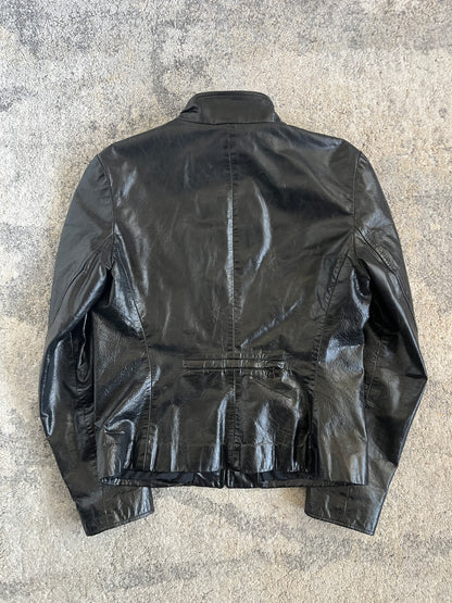 Miu Miu 1999 patent leather jacket