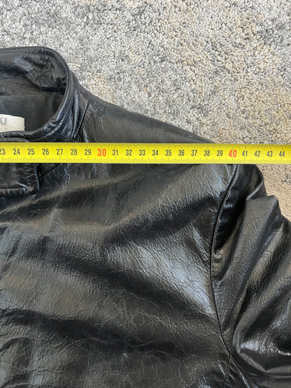 Miu Miu 1999 patent leather jacket
