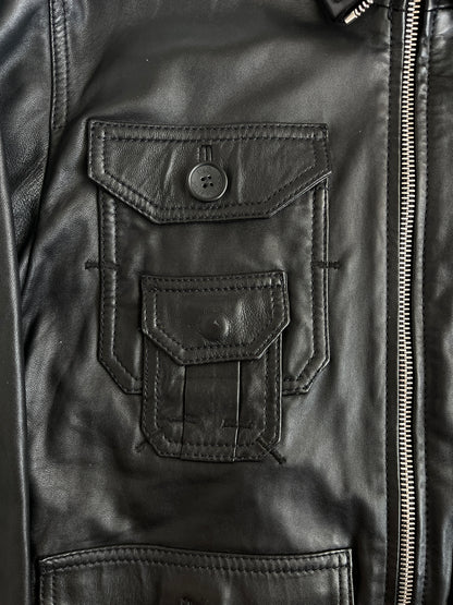 D&G 2000's multipockets leather jacket