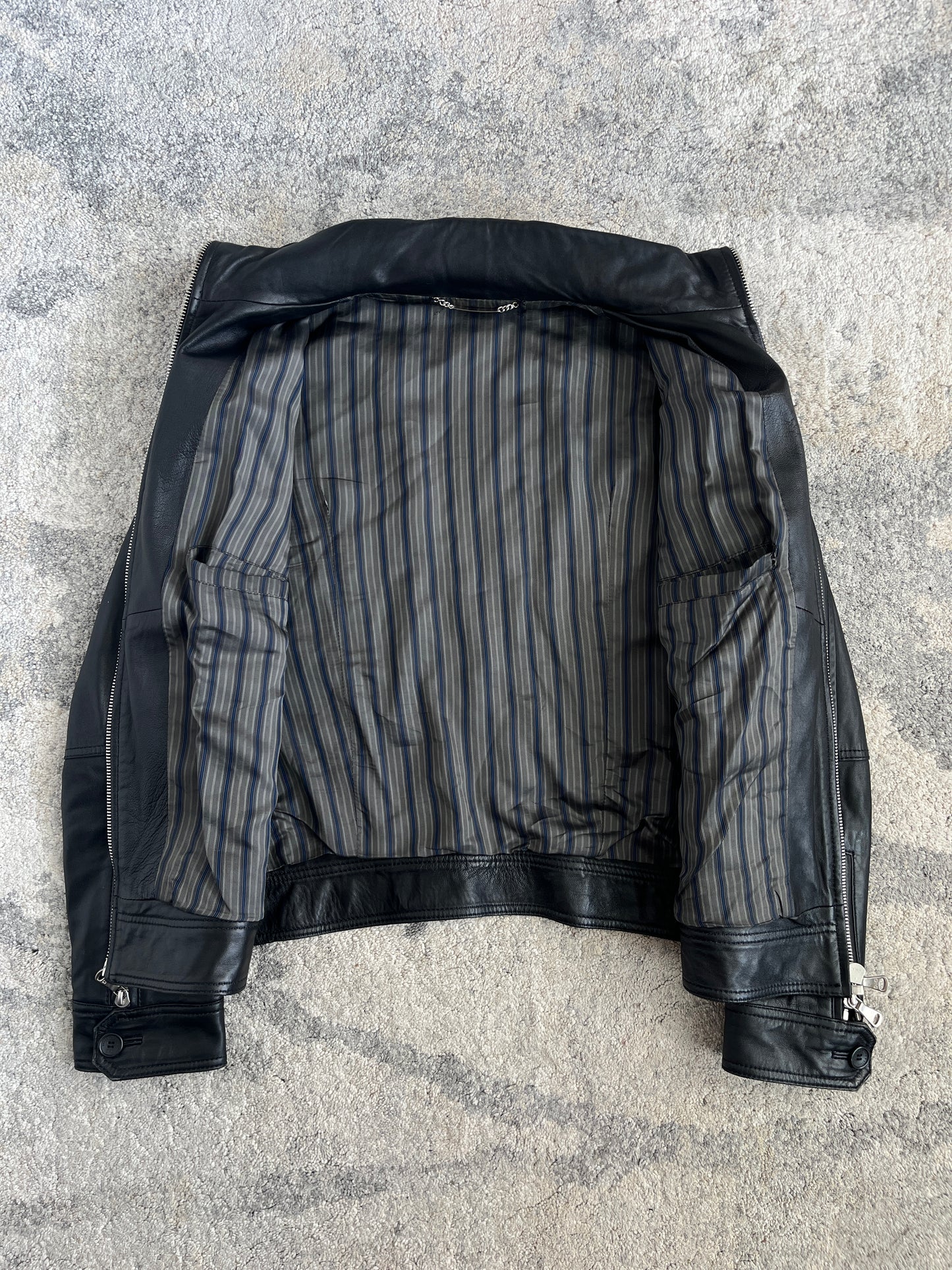 D&G 2000's multipockets leather jacket