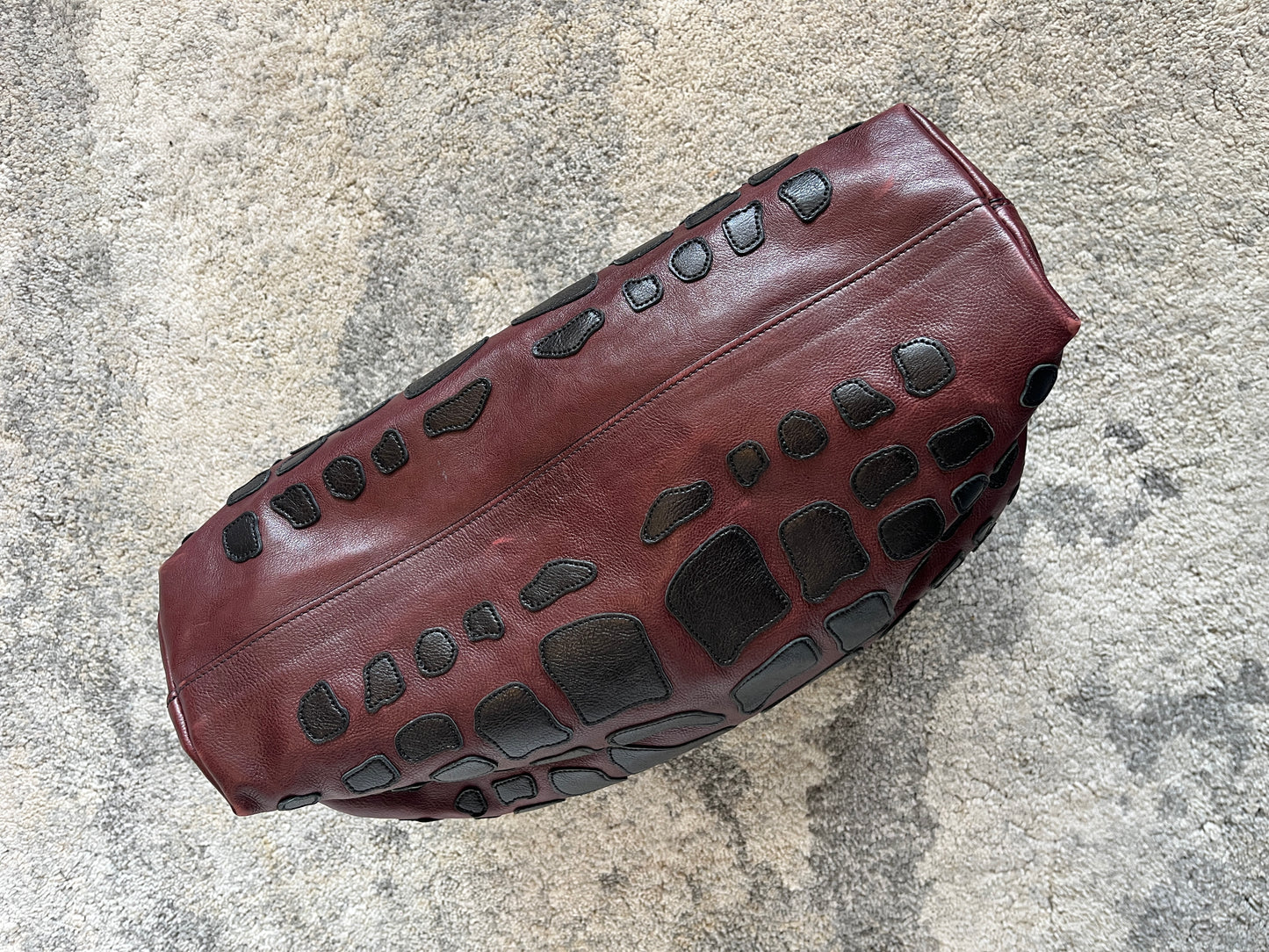 Prada 2010's leather scales patch bag
