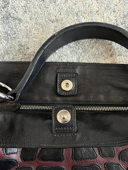 Prada 2010's leather scales patch bag