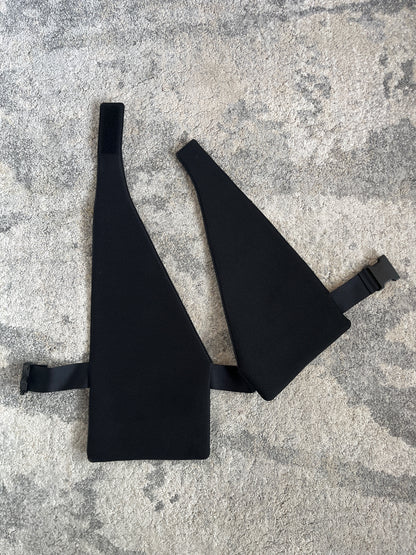 Miu Miu FW1999 leather & mesh chest rig