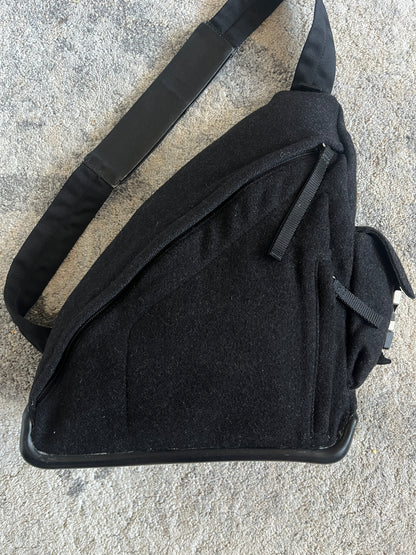 Prada FW1999 wool chest rig backpack