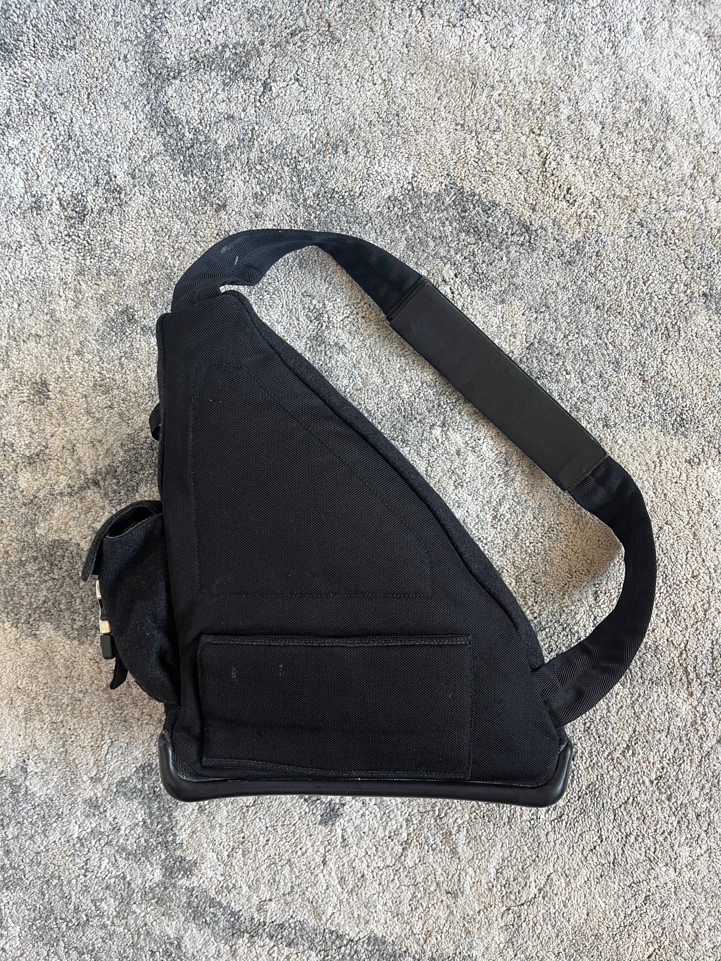Prada FW1999 wool chest rig backpack