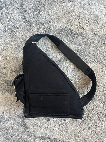 Prada FW1999 wool chest rig backpack