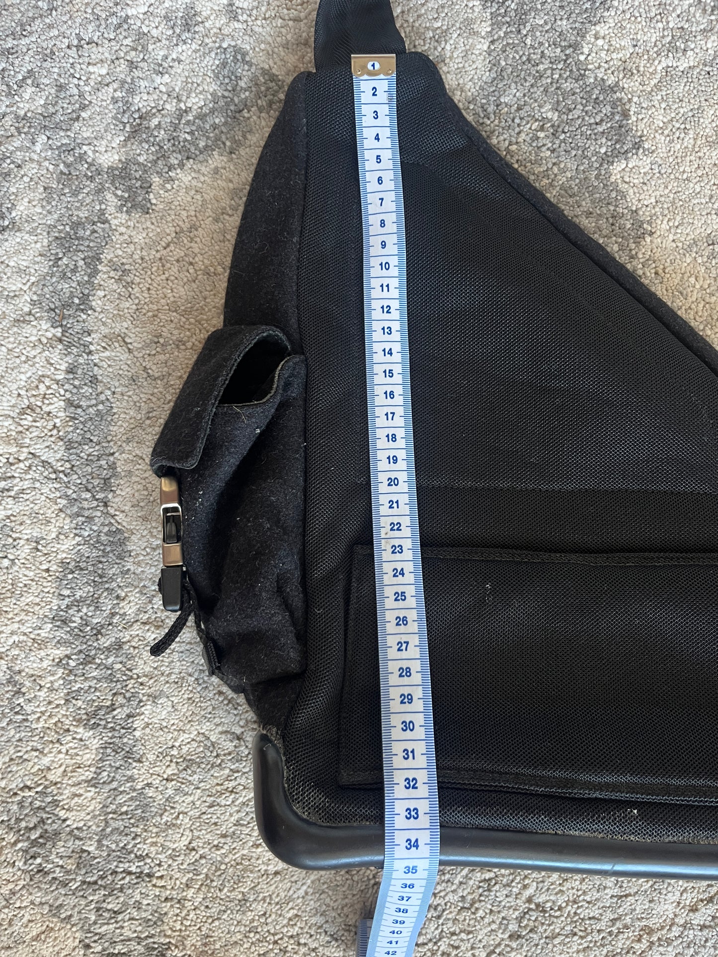 Prada FW1999 wool chest rig backpack