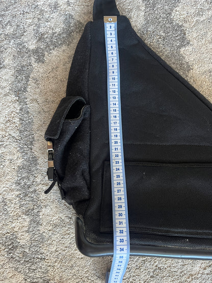 Prada FW1999 wool chest rig backpack