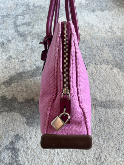 Prada FW1999 wool pink handbag