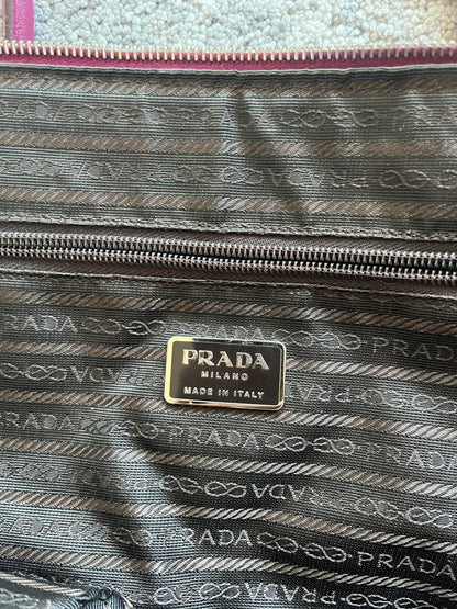 Prada FW1999 wool pink handbag