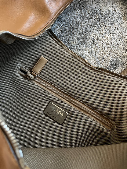 Prada FW2000 leather moon bag