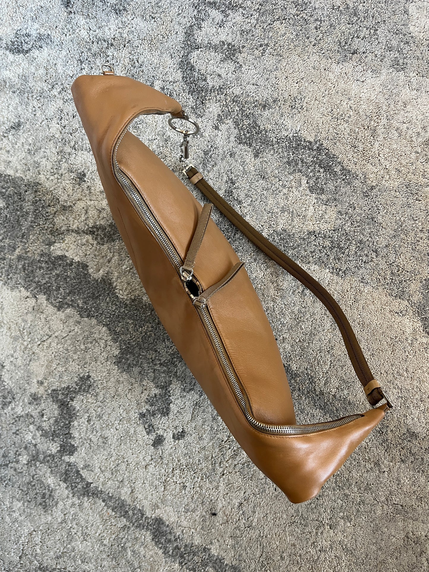 Prada FW2000 leather moon bag