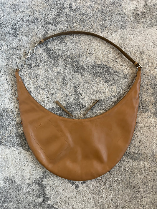 Prada FW2000 leather moon bag