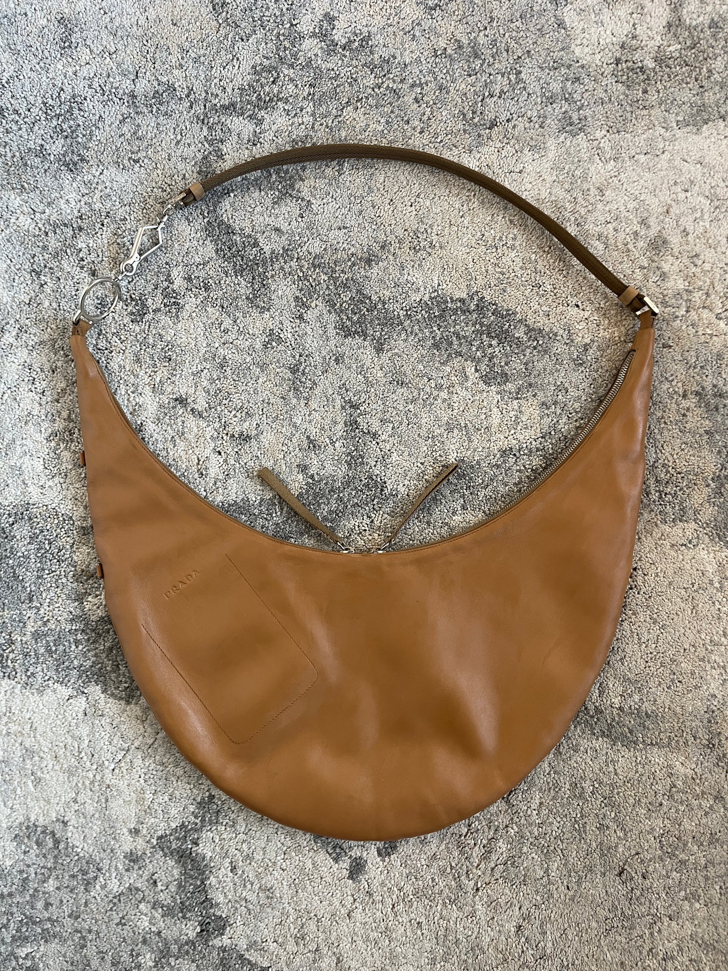 Prada FW2000 leather moon bag