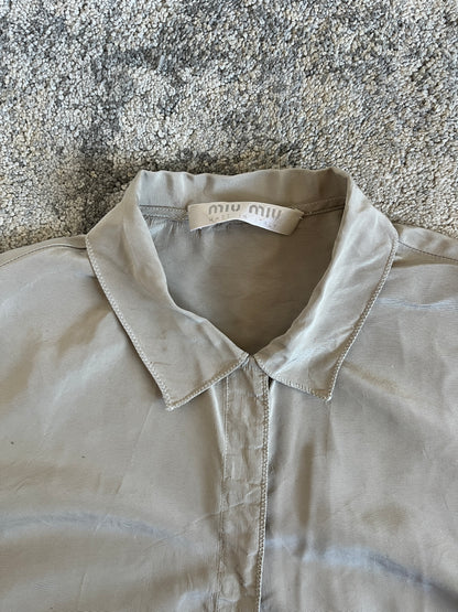 Miu Miu SS1999 silk & acetate shirt