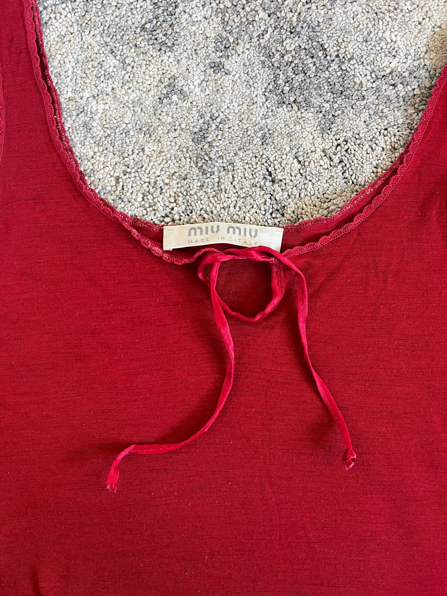 Miu Miu 1990's wool tank top