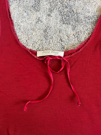 Miu Miu 1990's wool tank top