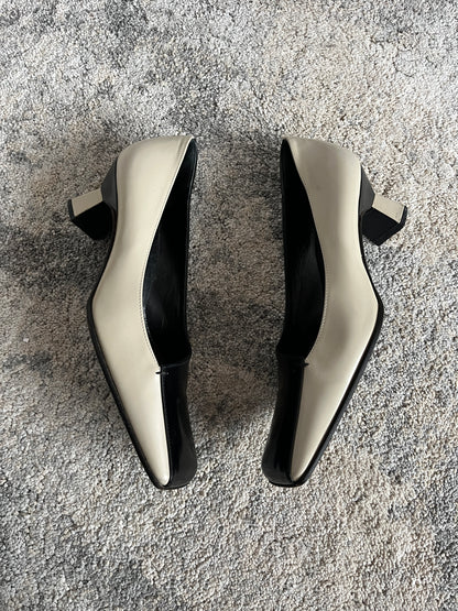 Prada SS1997 square toe heels