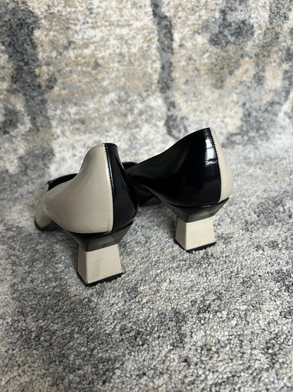 Prada SS1997 square toe heels
