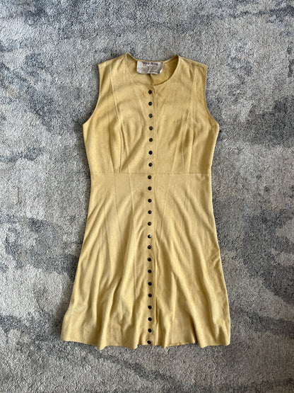 Miu Miu SS1993 suede dress