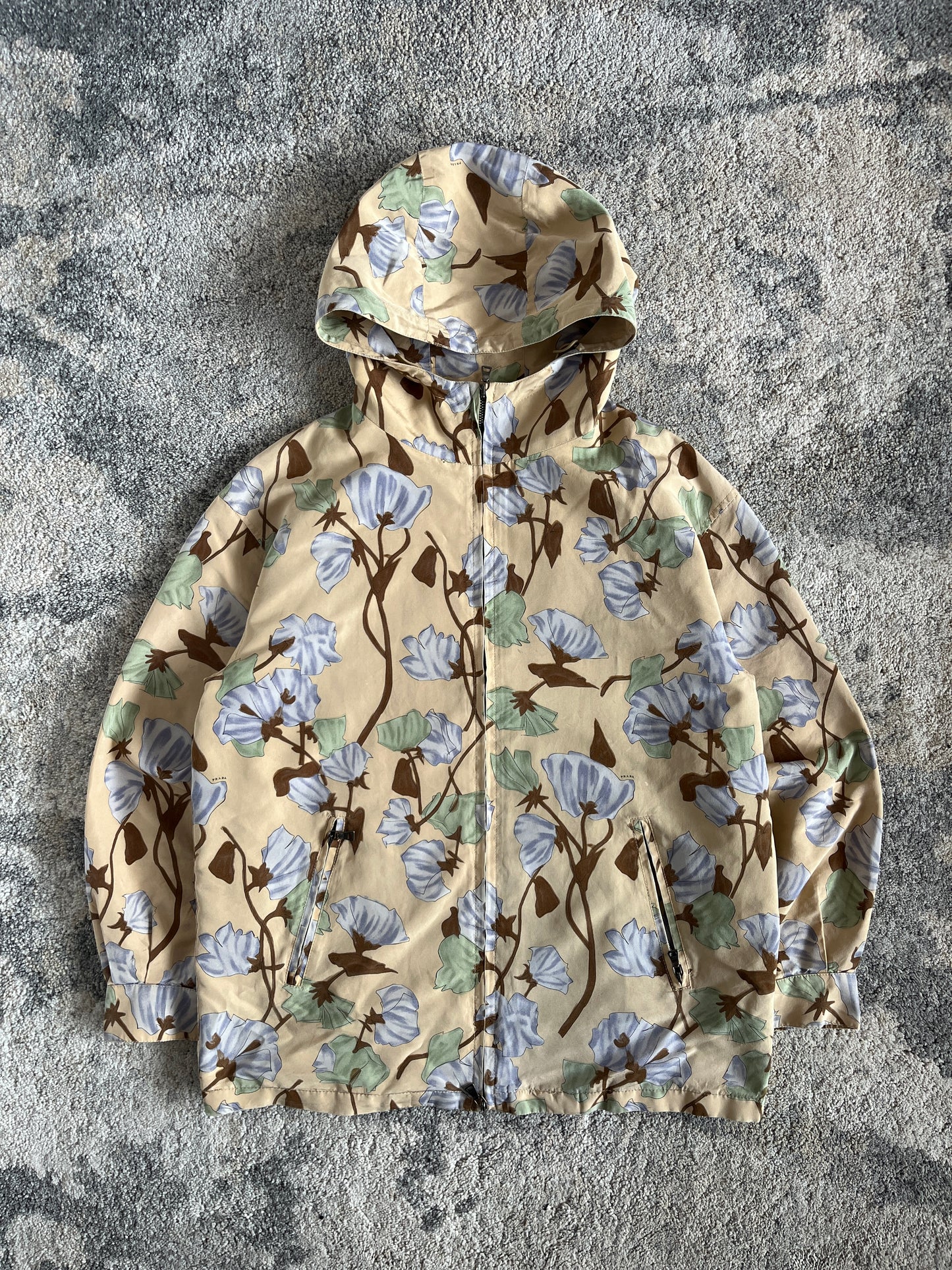 Prada 2008 resort silk flowers jacket