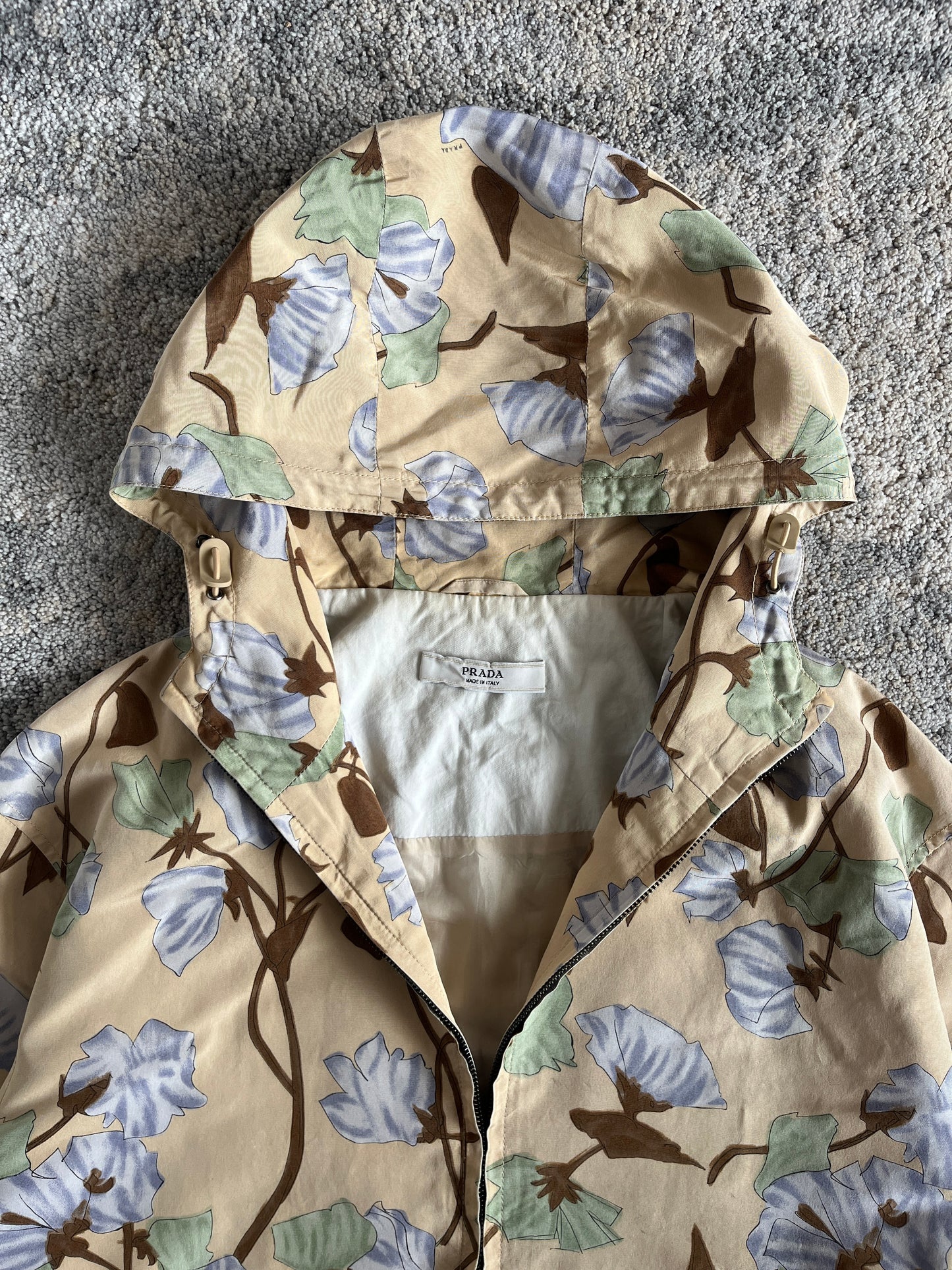 Prada 2008 resort silk flowers jacket
