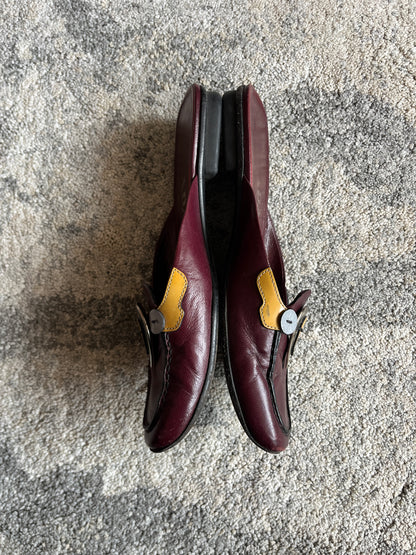 Prada 1999 leather flat mules