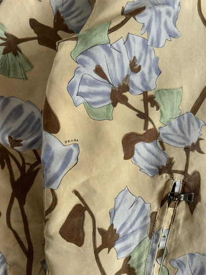 Prada 2008 resort silk flowers jacket