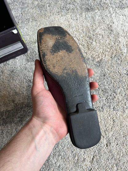 Prada 1999 leather flat mules