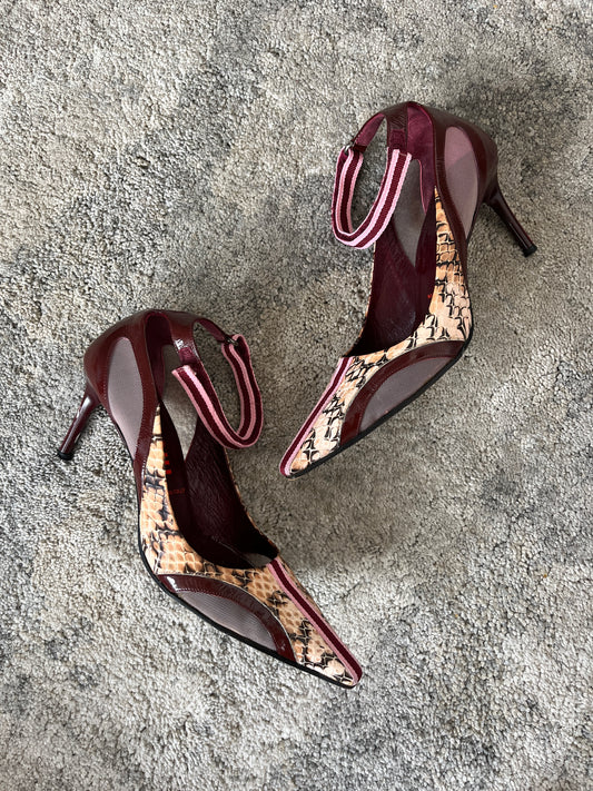 Miu Miu 1999 python leather heels