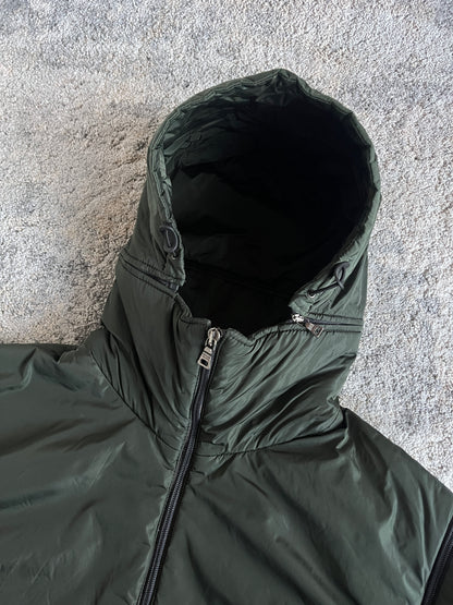 Prada FW2000 nylon padded convertible jacket