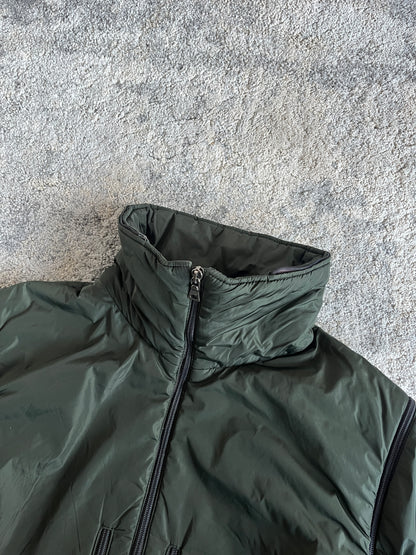 Prada FW2000 nylon padded convertible jacket