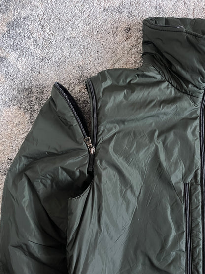 Prada FW2000 nylon padded convertible jacket