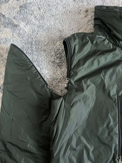 Prada FW2000 nylon padded convertible jacket